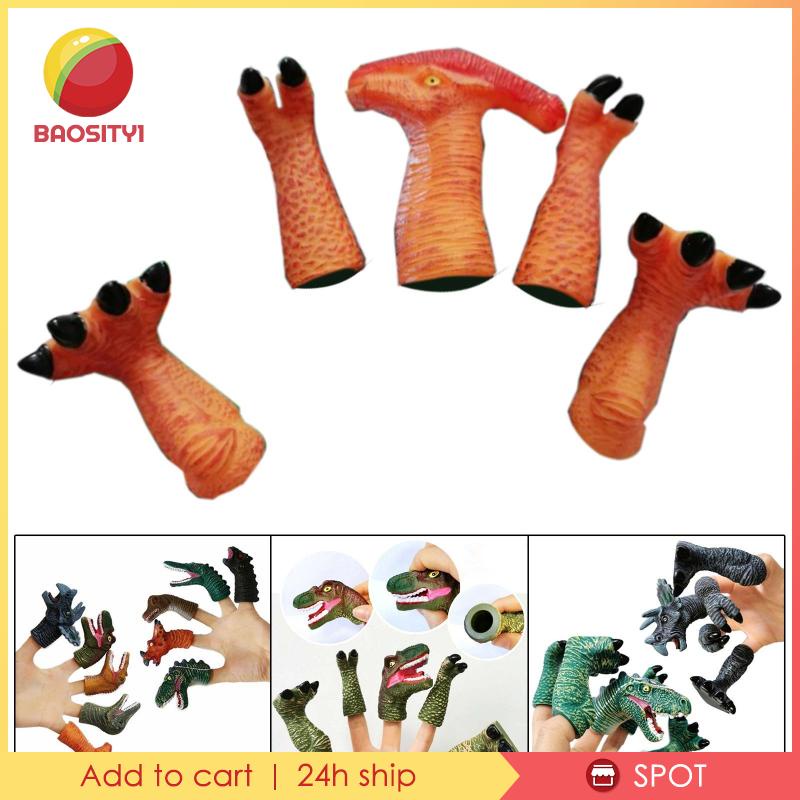 Bộ 5 Rối Bông Đeo Ngón Tay Hình Động Vật Hoạt Hình Dễ Thương