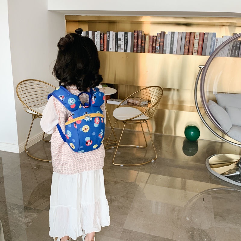 Balo Canvas Mini Siêu Nhẹ Họa Tiết Hoạt Hình Dễ Thương Cho Bé