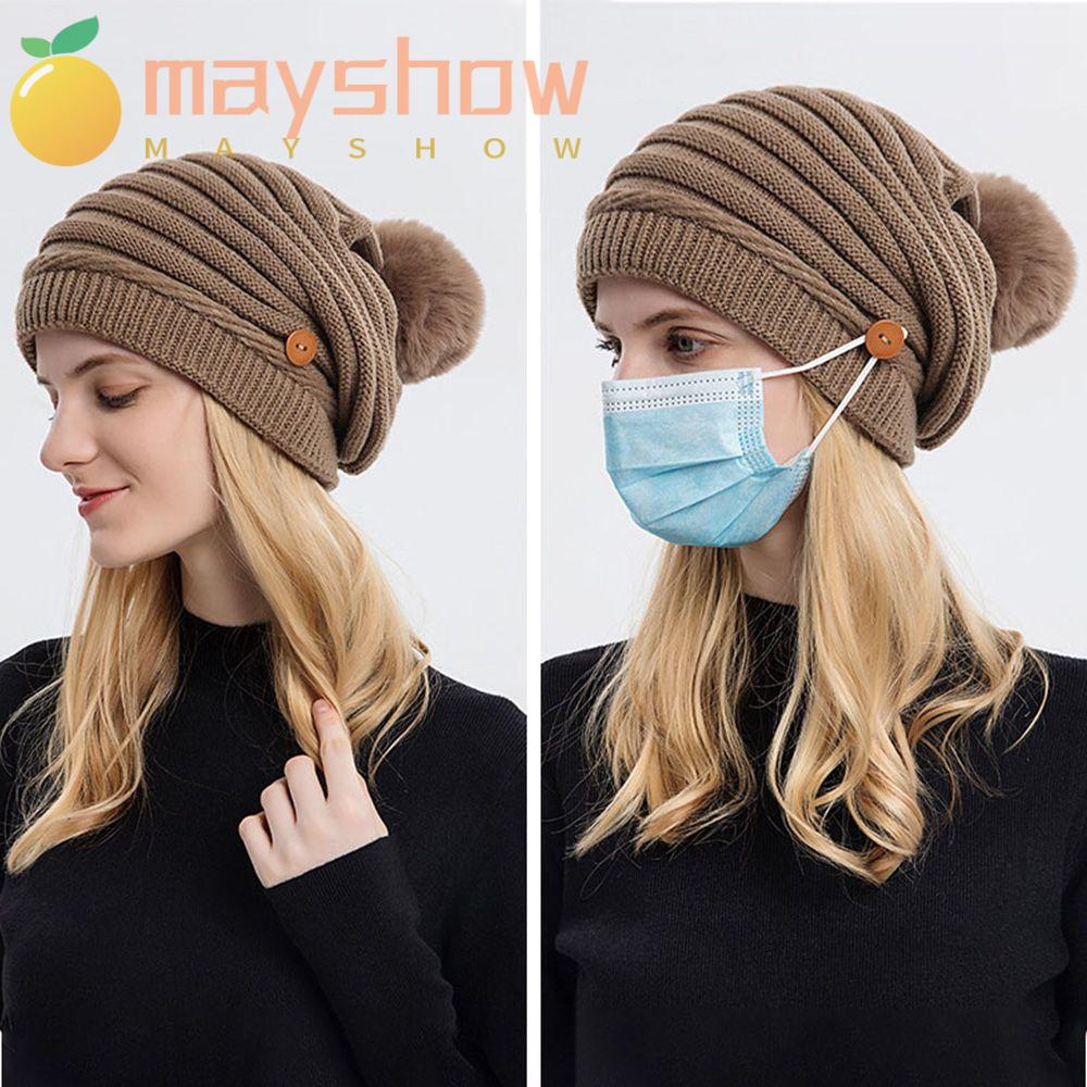 MAYSHOW Mũ Beanie Dệt Kim 5 Màu Cho Nam Và Nữ