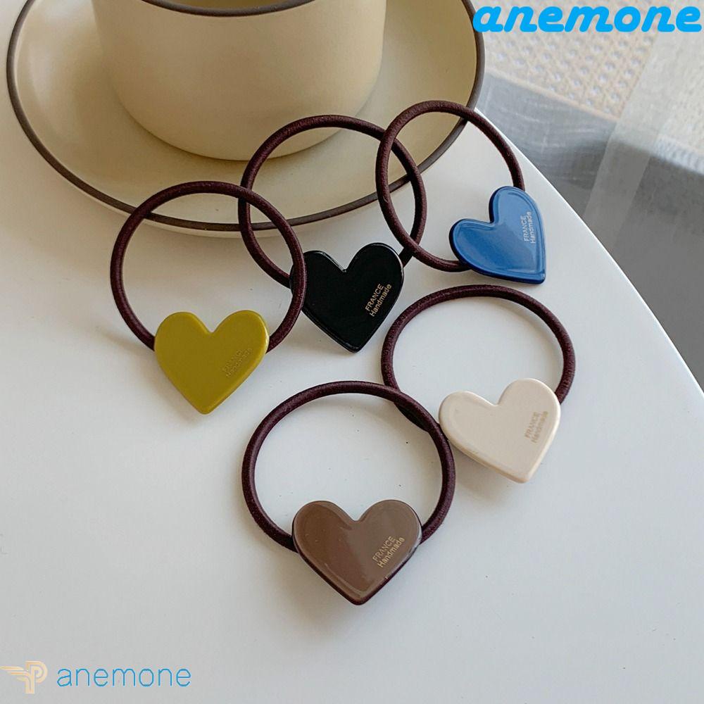 ANEMONE Dây Cột Tóc Đuôi Ngựa Phong Cách Vintage Thanh Lịch Cho Nữ