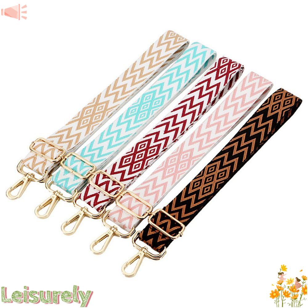 LEILY Dây Đeo Túi Xách Chất Liệu Nylon Thêu Họa Tiết Xinh Xắn Thời Trang Cho Nữ