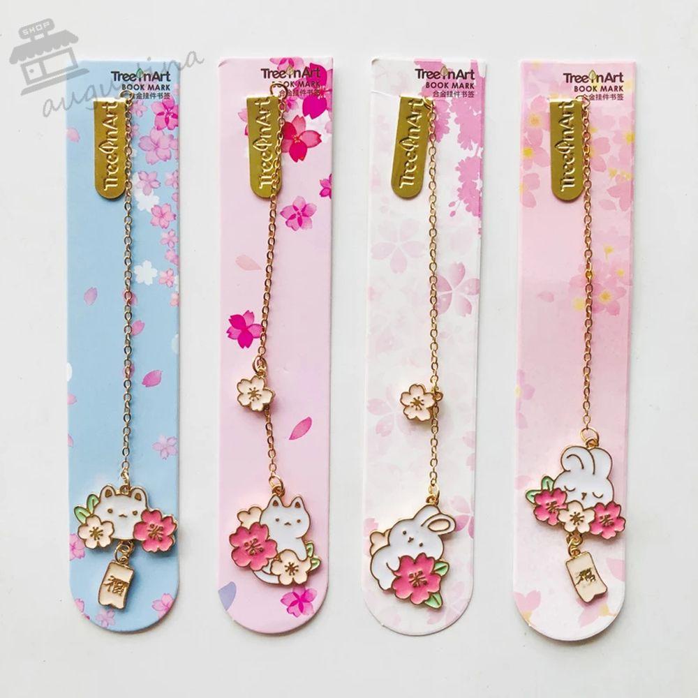 AUGUSTINA Kẹp Giấy Đánh Dấu Trang Sách Hình Thỏ Bằng Hợp Kim