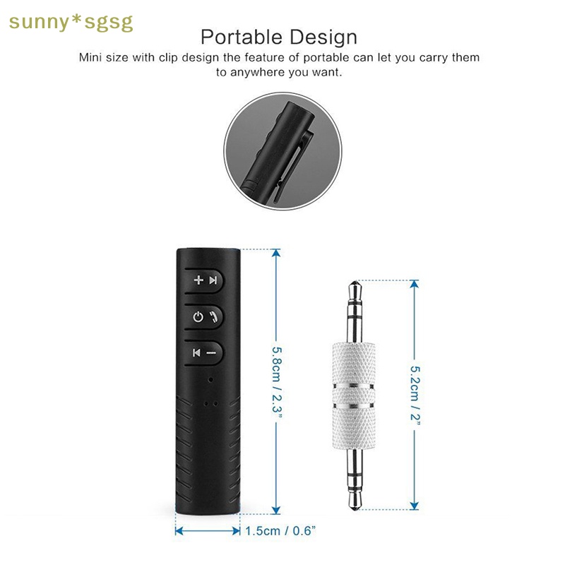 Sunny * SGSG Mini Không Dây Bluetooth Xe Hơi Kit Tay 3.5Mm Jack AUX Âm Thanh Receiver Adapter Mới
Mới