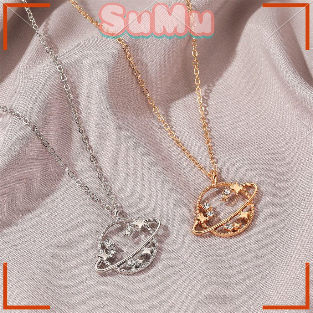 SUMU Vòng cổ Mặt Hình Hành Tinh Đơn Giản