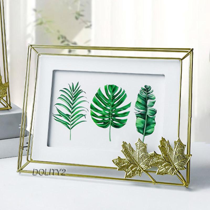 Khung Ảnh Bằng Sắt Mặt Kính Trong Suốt Dùng Trang Trí Phòng Khách / Bàn Làm Việc