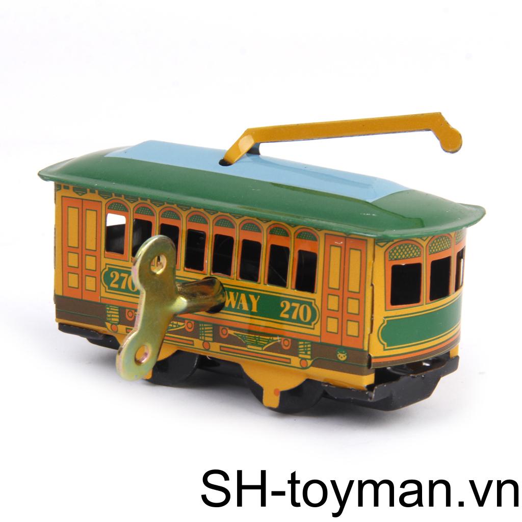 (runbu) Đồ Chơi Xe Đẩy Đường Phố Vintage Bằng Thiếc Kèm Chìa Khóa Sưu Tầm