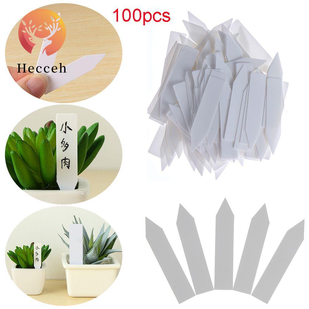 HECCEH Set 100 Thẻ Đánh Dấu Gieo Hạt Trồng Cây Chống Thấm Nước Có Thể Tá