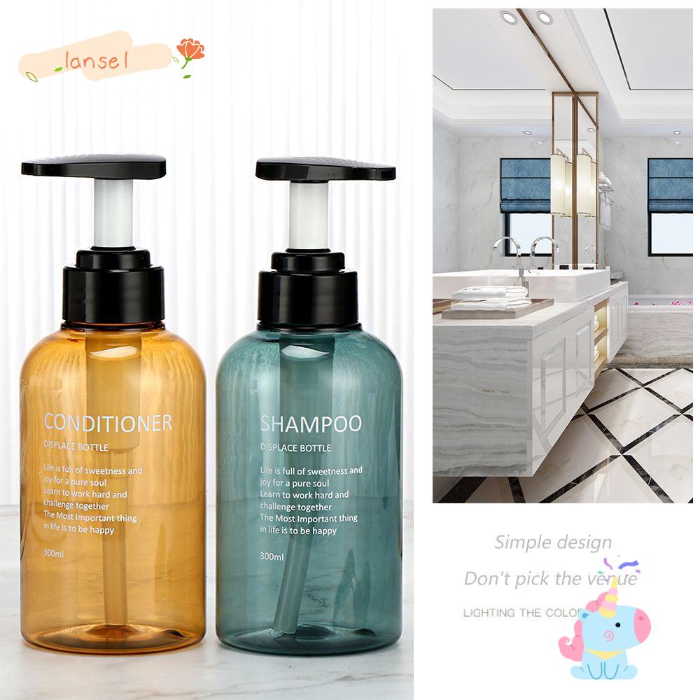 LANSEL Set 3 Chai Đựng Dầu Gội Có Vòi Nhấn Tiện Dụng