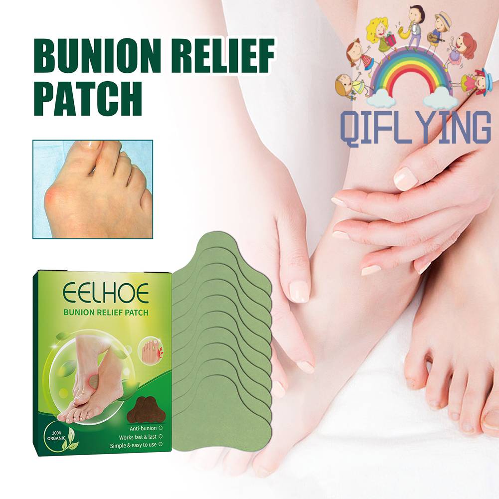 Set 12 Miếng Dán Ngón Chân Giảm Đau Thoải Mái Sử Dụng Hàng Ngày