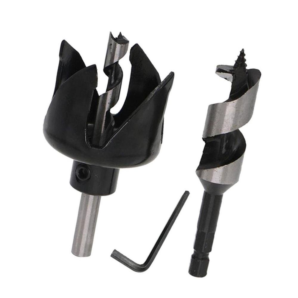 WATTLE Bộ 3 Mũi Khoan Lỗ Bằng Cacbua Siêu Bền Tiện Dụng Cho Chế Biến Gỗ