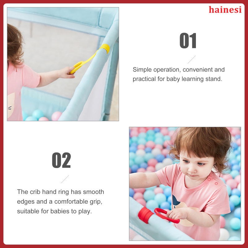 Bộ 4 Vòng Đeo Tay Lục Lạc Có Hàng Rào Cho Bé Tập Đi
