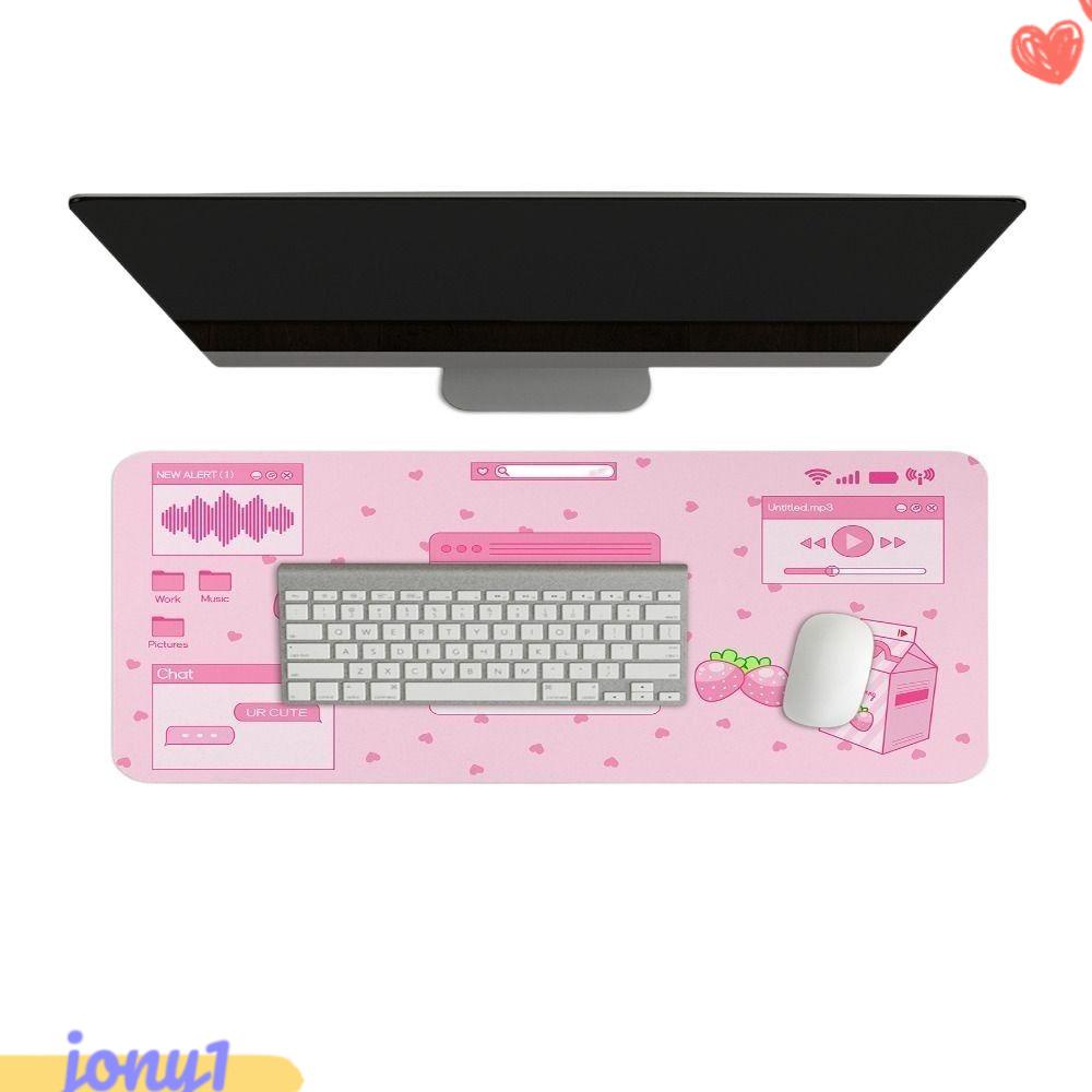 JONYE Tấm Lót Chuột Chơi Game Cỡ Lớn Màu Hồng Xinh Xắn