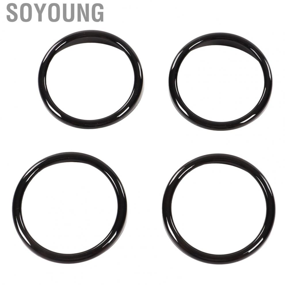 Soyoung AC Air Vent Ring Trim Interior Decor Outlet for Car Dashboard