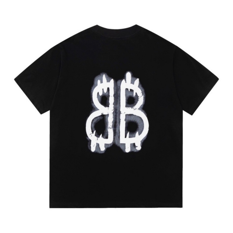 Áo Thun Ba66-B Ngắn Tay Cổ Thuyền In graffiti Mới