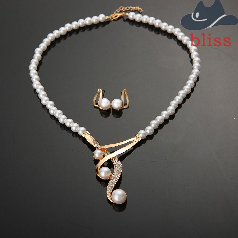 BLISS Bộ Khuyên Tai Hợp Kim Phong Cách Hàn Quốc Tinh Tế Thời Trang Cho Nữ