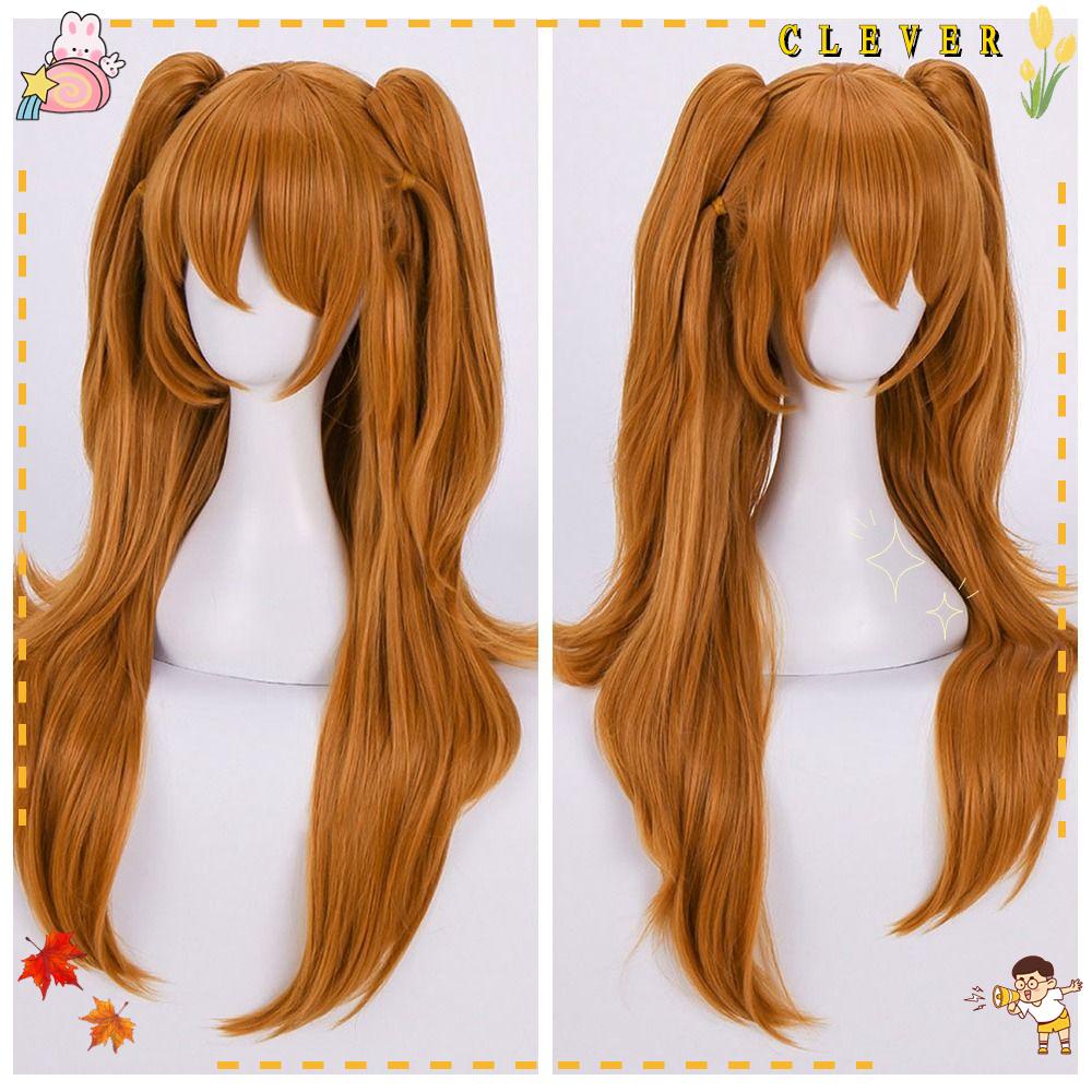 CLEVER Tóc Giả Chịu Nhiệt Hóa Trang Màu Cam Đẹp Mắt