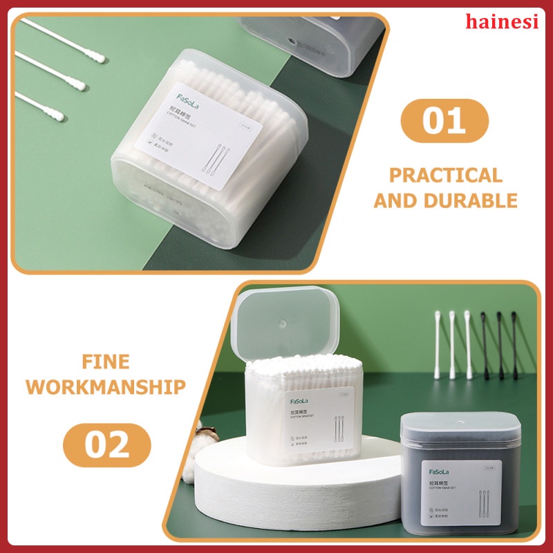 Tăm Bông Cotton Hai Đầu Nhọn Dùng Cho Trẻ Em