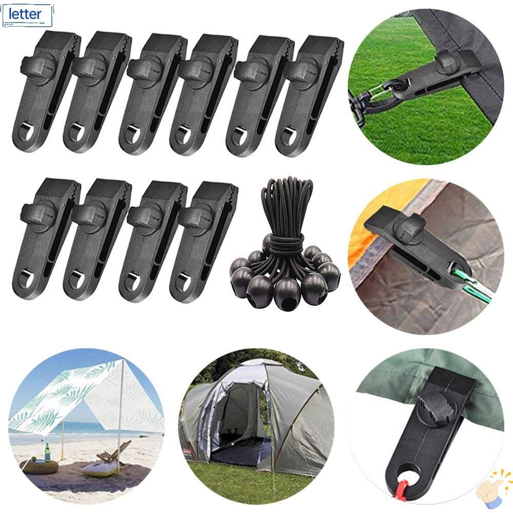 LET Set 10 Kẹp Lều Chống Gió Tái Sử Dụng Tiện Lợi
