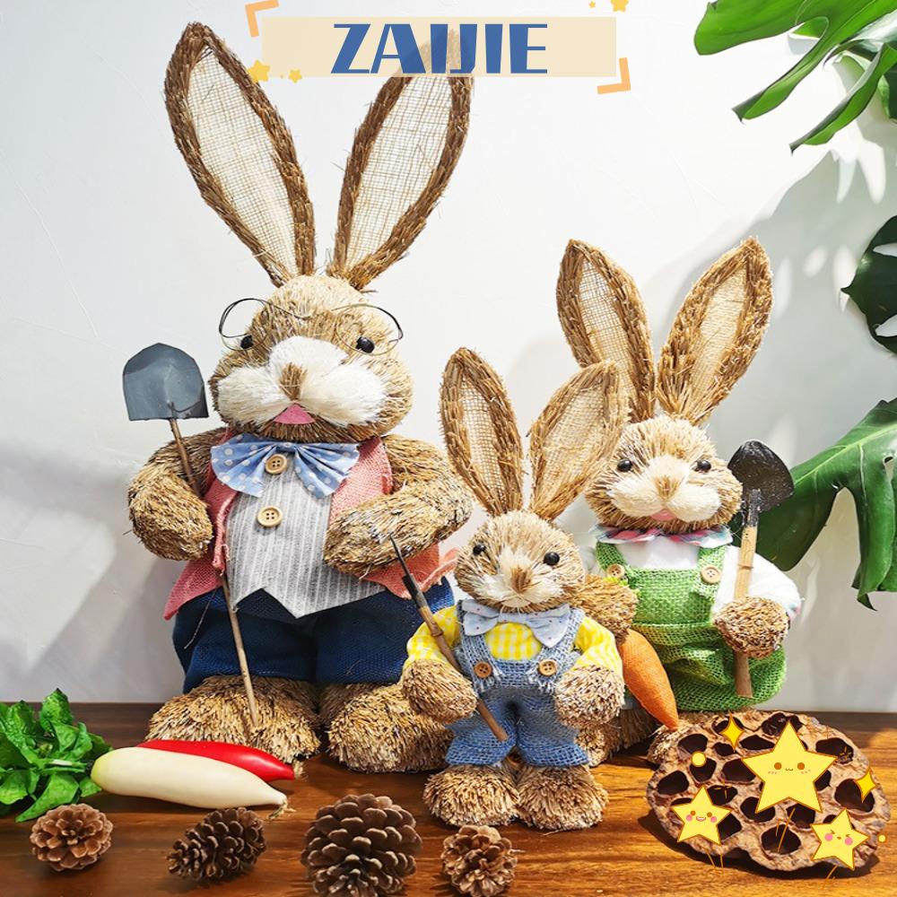 ZAIJIE24 Thỏ Đứng Trang Trí Đám Cưới / Lễ Phục Sinh