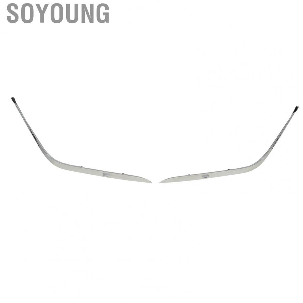 Soyoung Front Bumper Impact Strip  Scratch Resistant Durable 51118168105 Molding Outer Cover for 7 Series 740i 740iL 750iL