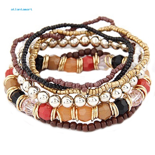 Túi Đựng Đồ Dùng Cao Cấp Tiện Dụng| Vòng Tay HợP Kim ĐíNh HạT Phong CáCh Bohemia