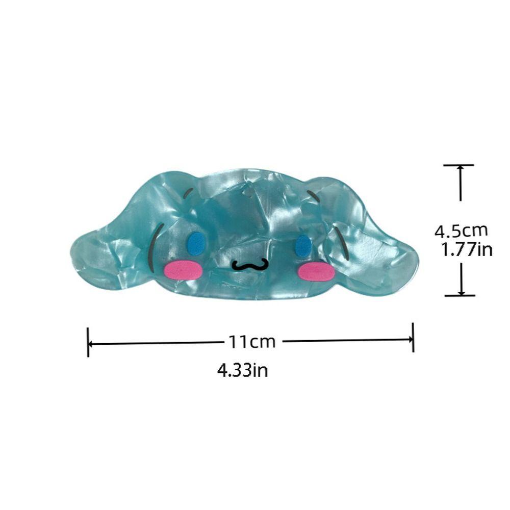 OCEANMAP Kẹp Tóc Hình Móng Vuốt Cún Hoạt Hình Ngọt Ngào Acetate Cinnamoroll Phong Cách Ins Cho Hàng Ngày