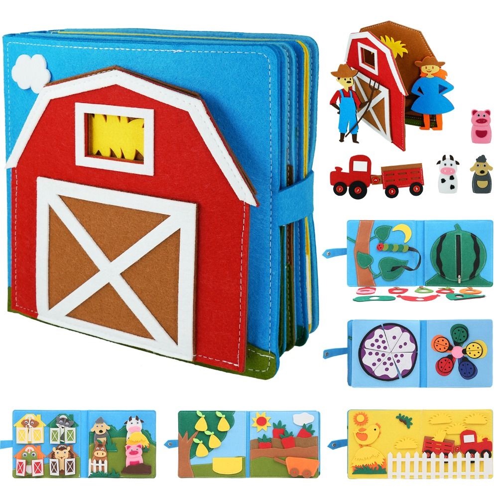 DANES Sách Vải Nỉ Hình Nhân Vật Hoạt Hình Toy Story Có Thể Giặt Sạch Dành Cho Trẻ Mẫu Giáo
