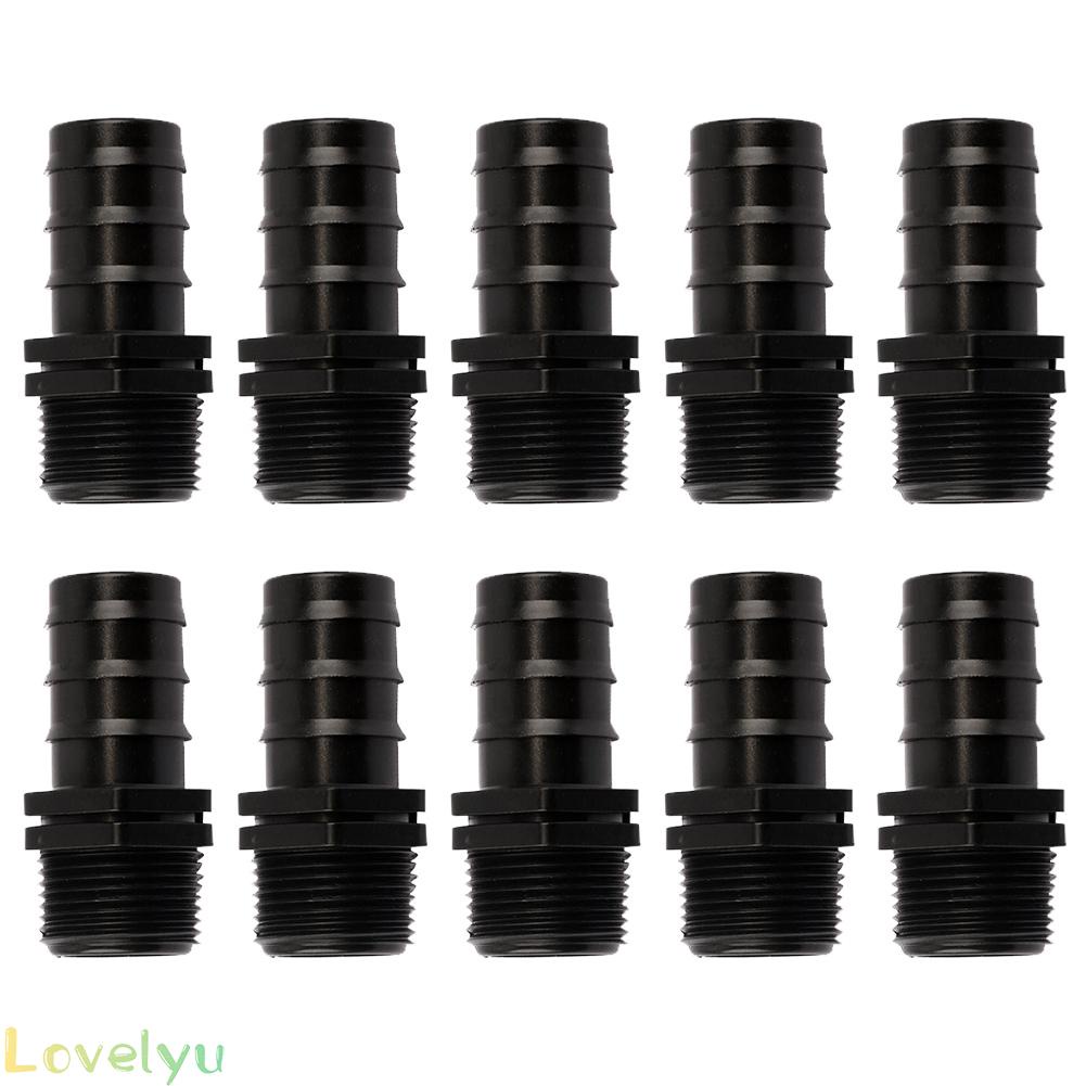 ⭐READY STOCK ⭐10Pcs 3/4inch External Thread to 25mm Fitting Drip Hose Connector Pipe Repair