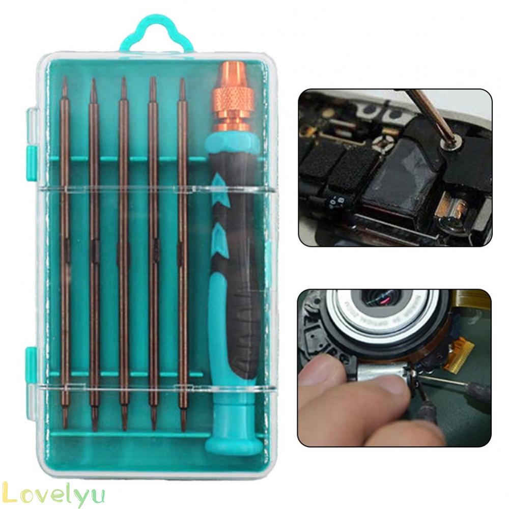⭐READY STOCK ⭐6 IN 1 Magnetic Double Head Slotted Cross Screwdriver Precision Maintenance Tool