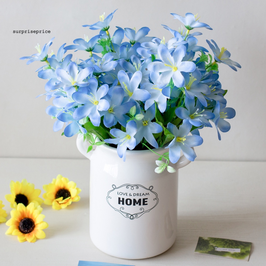 1 Nhánh 18 Hoa Lily Giả Bằng Lụa Dùng Trang Trí