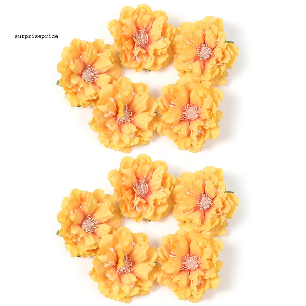 Đầu Hoa Mẫu Đơn Nhân Tạo Trang Trí Tự Làm Lâu Trôi