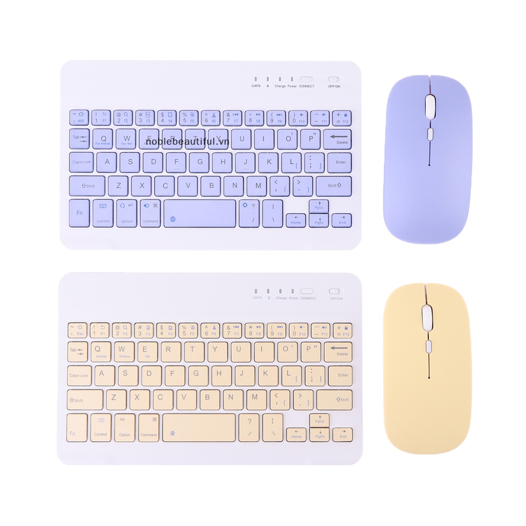 Bàn Phím Không Dây Kết Nối Bluetooth Cho Máy Tính Bảng [Nobbbi] [Nobbti]