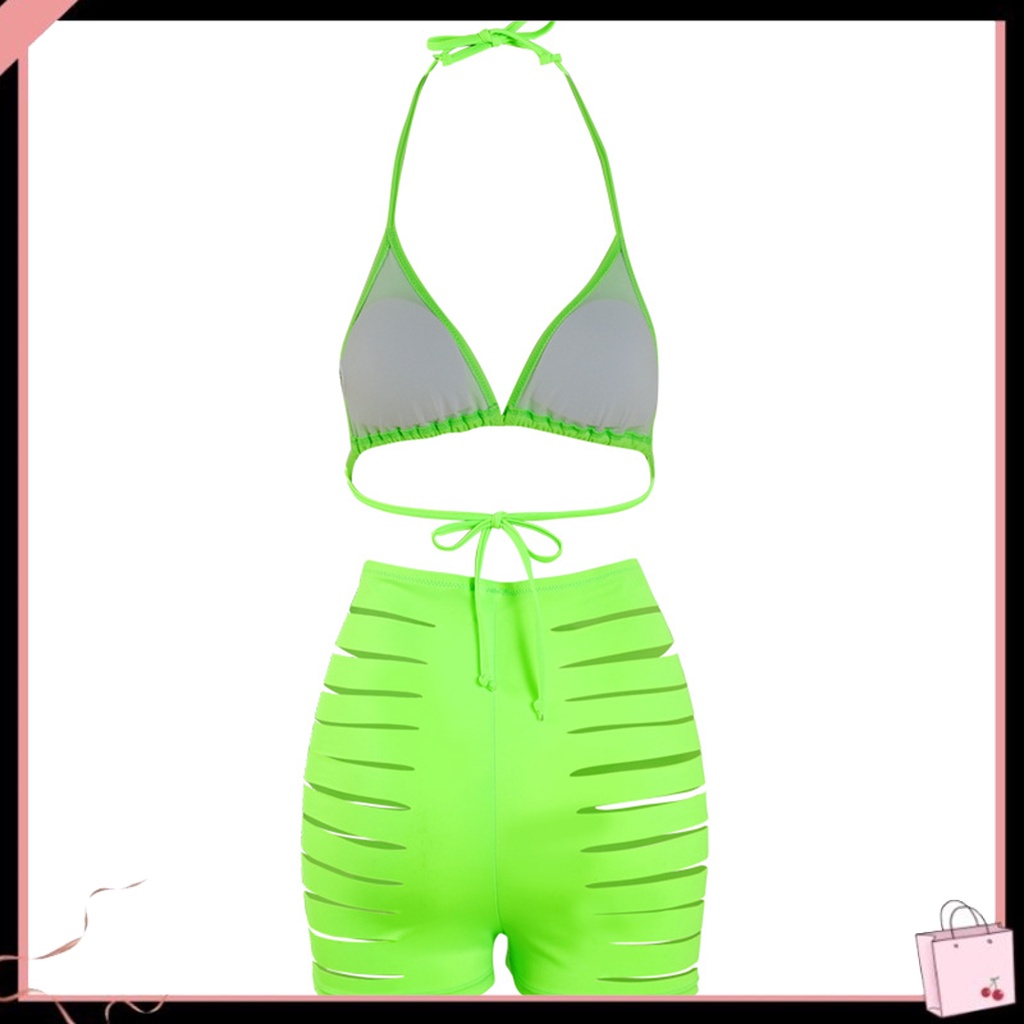 1 Bộ Đồ Bơi Hai Dây Buộc Dây Thoáng Khí Thời Trang Cho Bạn Gái