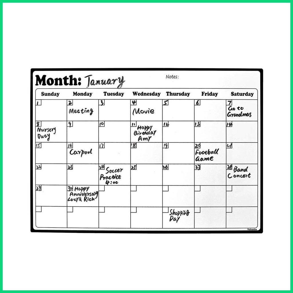 Lịch Nam Châm Gắn Tủ Lạnh Theo Tháng Tiện Lợi