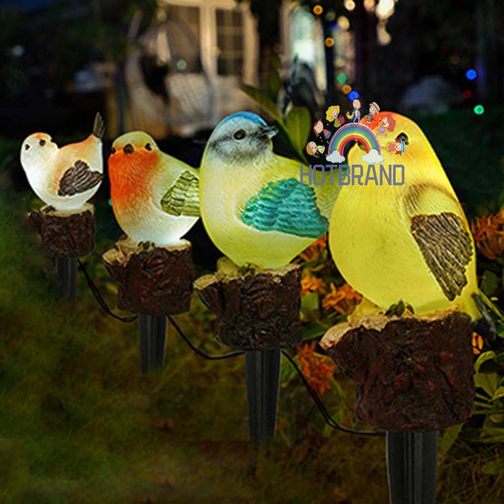 Đèn Led Trang Trí Lối Đi Sân Vườn Hình Chú Chim Sáng Tạo