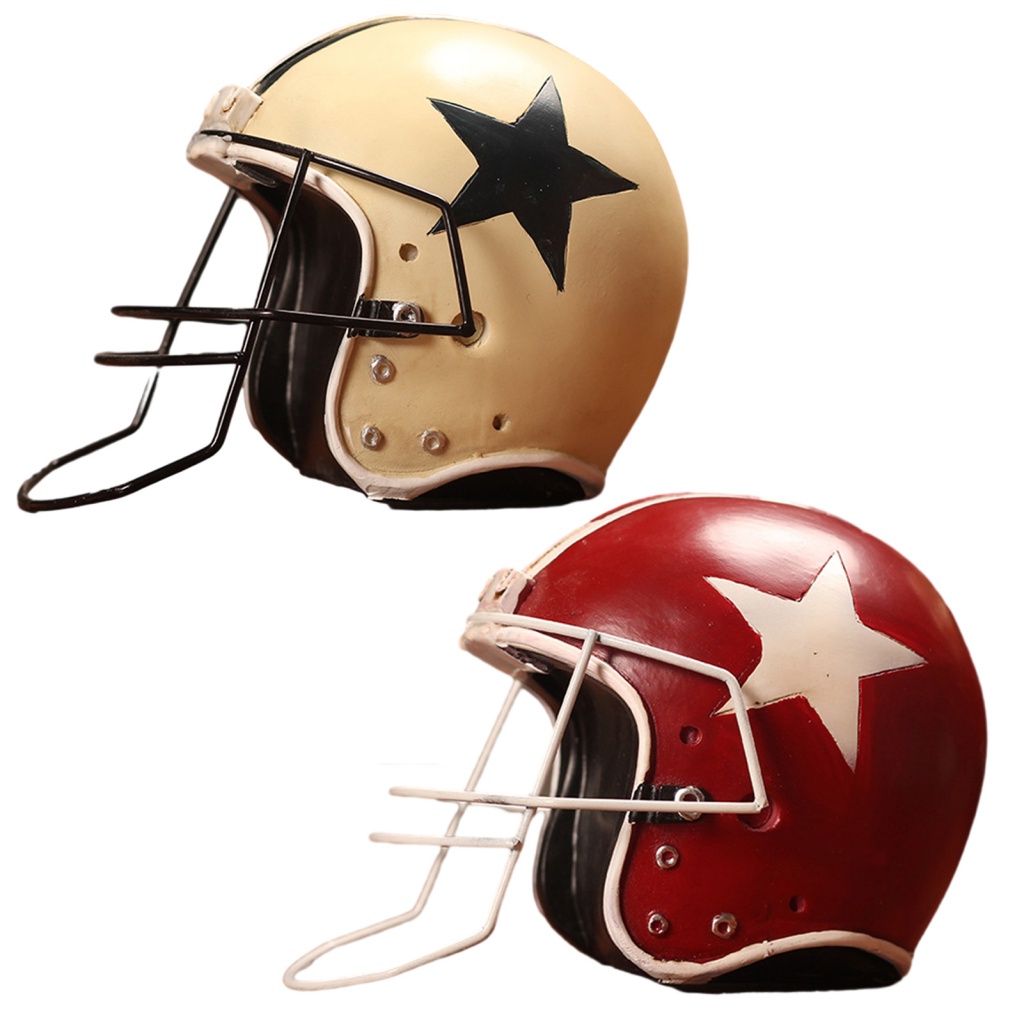 Mô Hình Mũ Bóng Bầu Dục Bằng Nhựa Resin Thân Thiện Với Môi Trường Trang Trí Nhà Cửa Kiểu Vintage Đẹp Mắt