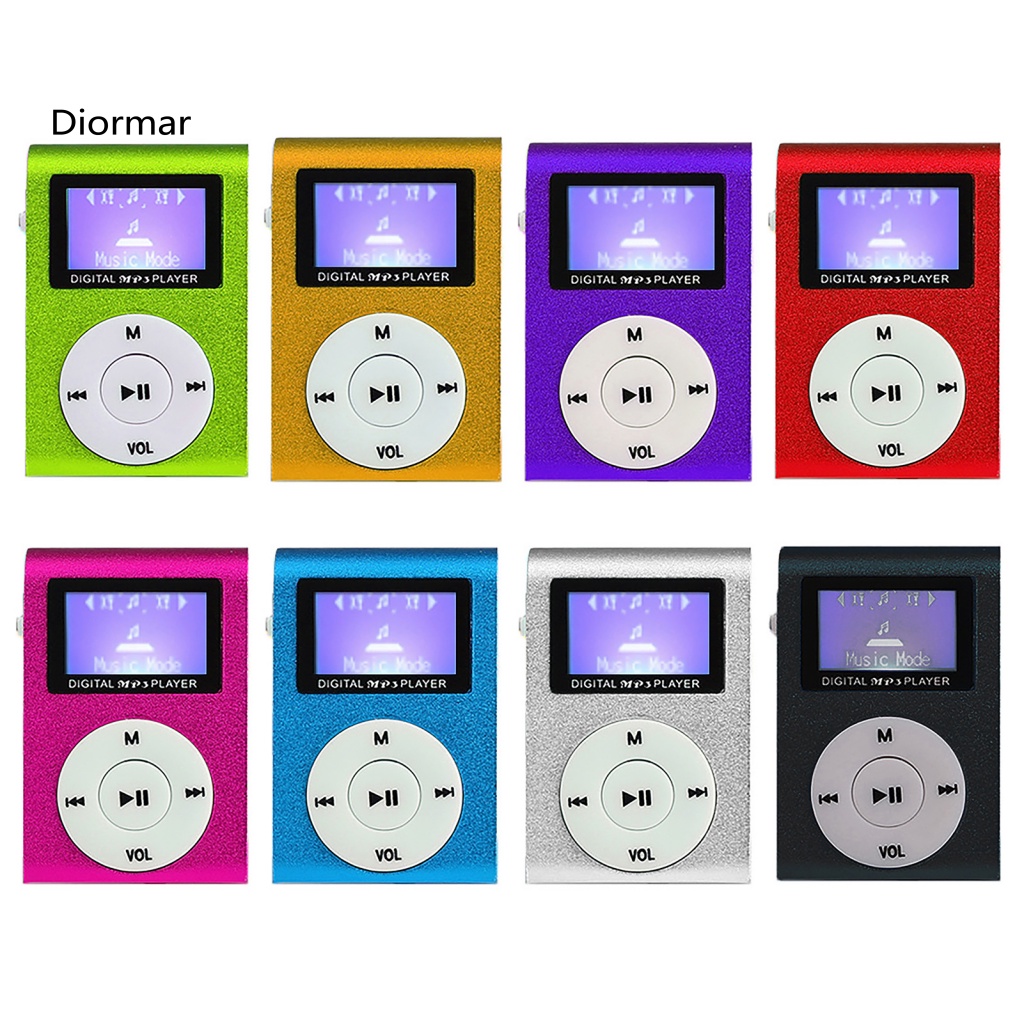 Máy Nghe Nhạc MP3 Mini Màn Hình LCD Hỗ Trợ Thẻ Nhớ TF