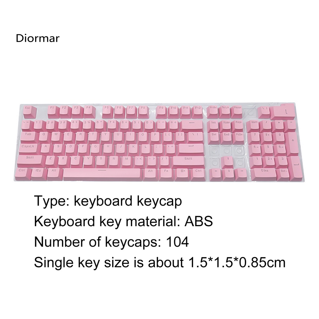 Bộ 104 Nút Bàn Phím Nhựa ABS Chống Trượt Cho Máy Tính