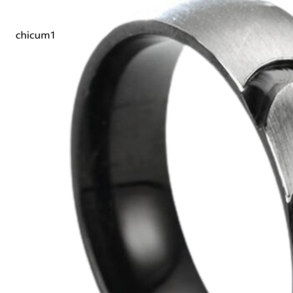 Nhẫn Cặp Đính Đá Hình Bán Nguyệt / Trái Tim Màu Sáng Thời Trang Cho Cặp Đôi