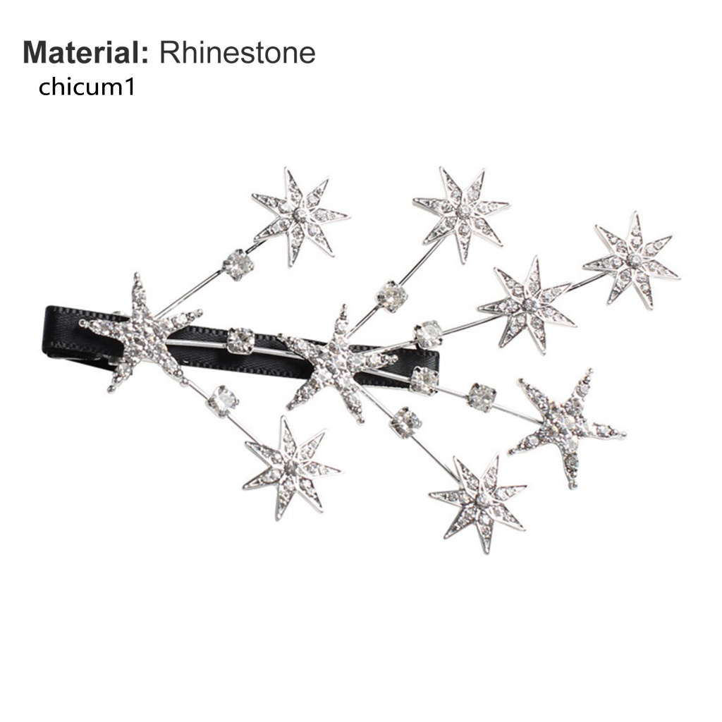 Kẹp Tóc Hình Ngôi Sao Đính Đá Lấp Lánh Thời Trang Cho Nữ