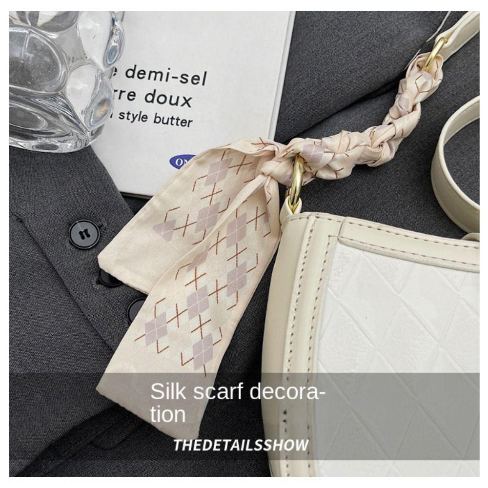 OSIER1 Túi Xách Đeo Chéo Họa Tiết Sọc Caro Màu Sắc Thời Trang Dành Cho Nữ