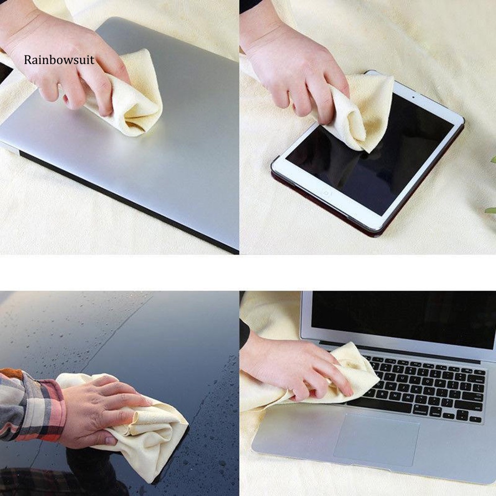 Khăn Lau Xe Hơi Da Lộn Sơn Dương Tự Nhiên Thấm Hút Tốt