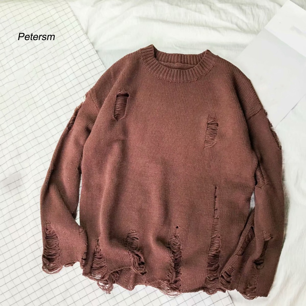 Áo Sweater Cổ Tròn Màu Sắc Thời Trang Cho Nam
