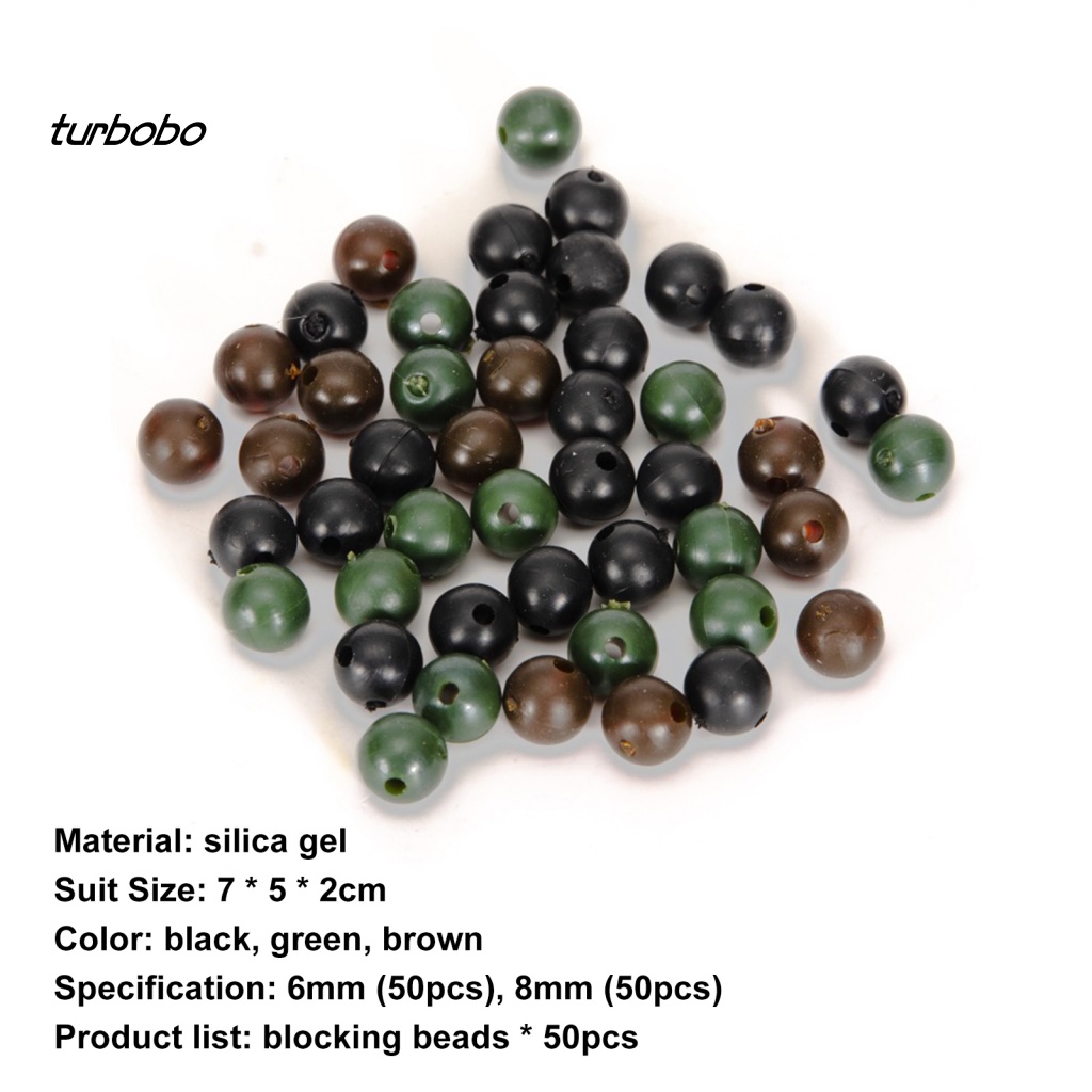 Bộ 50 Hạt Xâu Câu Cá Chống Va Chạm Tiện Dụng