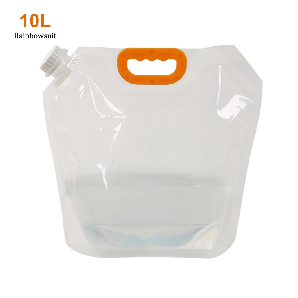 Túi Đựng Nước Dung Tích Lớn 5L / 10L Bằng PE Chịu Nhiệt Thấp Tiện Dụng Mang Theo Du Lịch