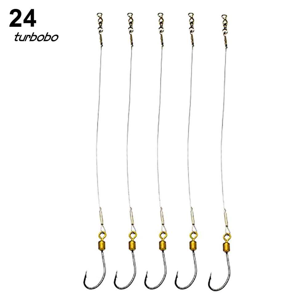 Set 5 Dây Móc Câu Cá Bằng Thép Không Gỉ