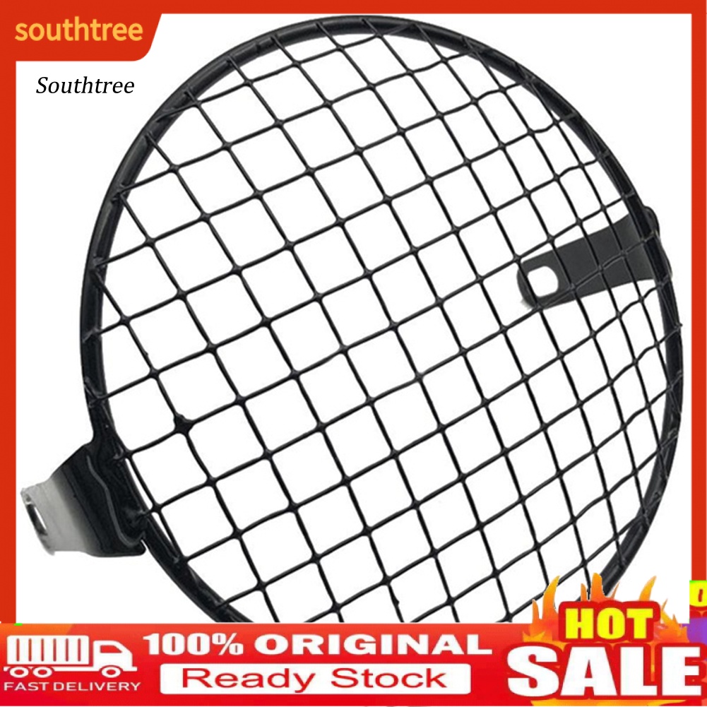 Ốp Bảo Vệ Đèn Pha Hình Vuông Bằng Kim Loại Siêu Bền Tiện Dụng Cho Xe Máy