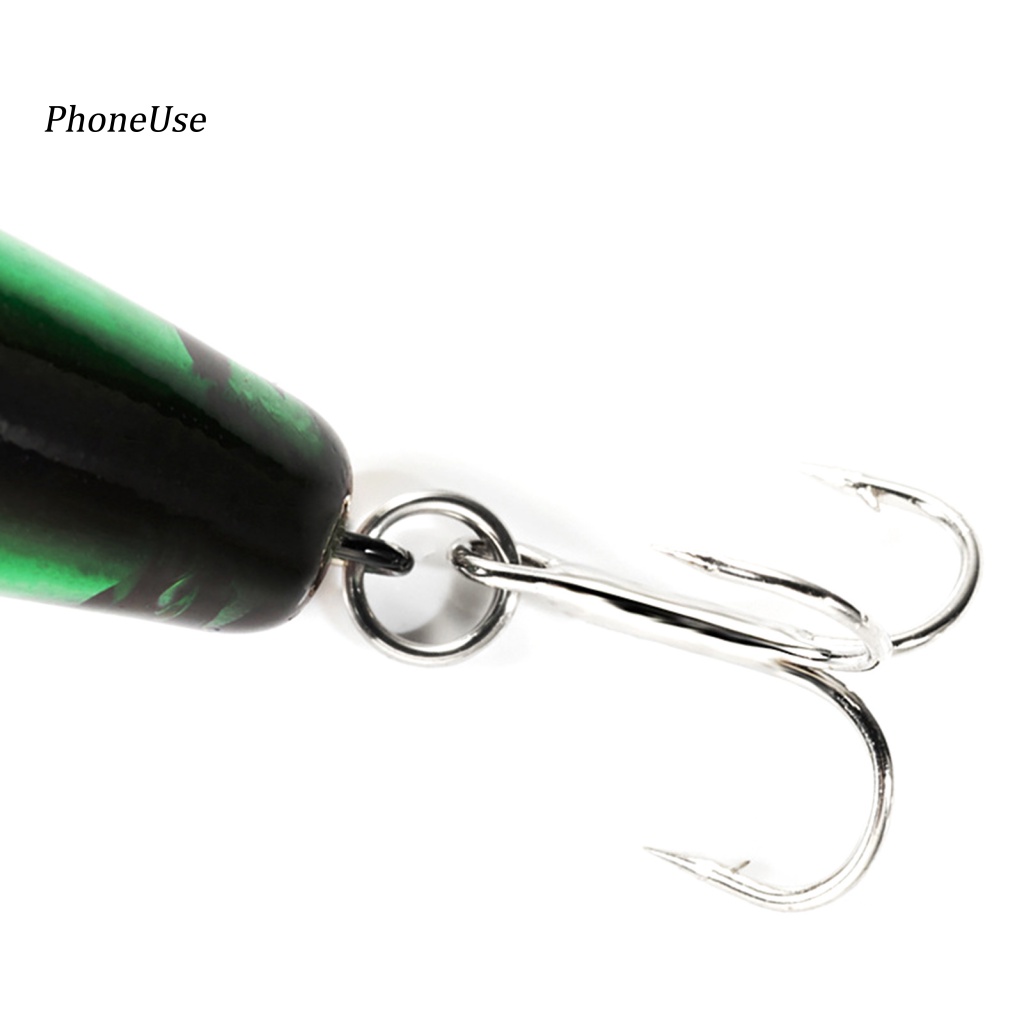 Mồi Câu Cá Nổi 3D Bằng Nhựa PU 55mm / 56g Chống Nước Có Móc Treble