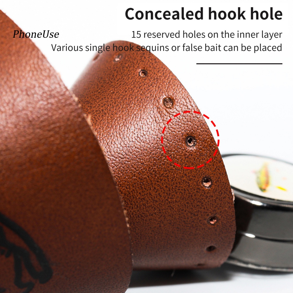 Túi Đựng Mồi Câu Cá Giả Da PU Đính Sequin Lấp Lánh Chống Va Chạm Có Lỗ Móc Treo