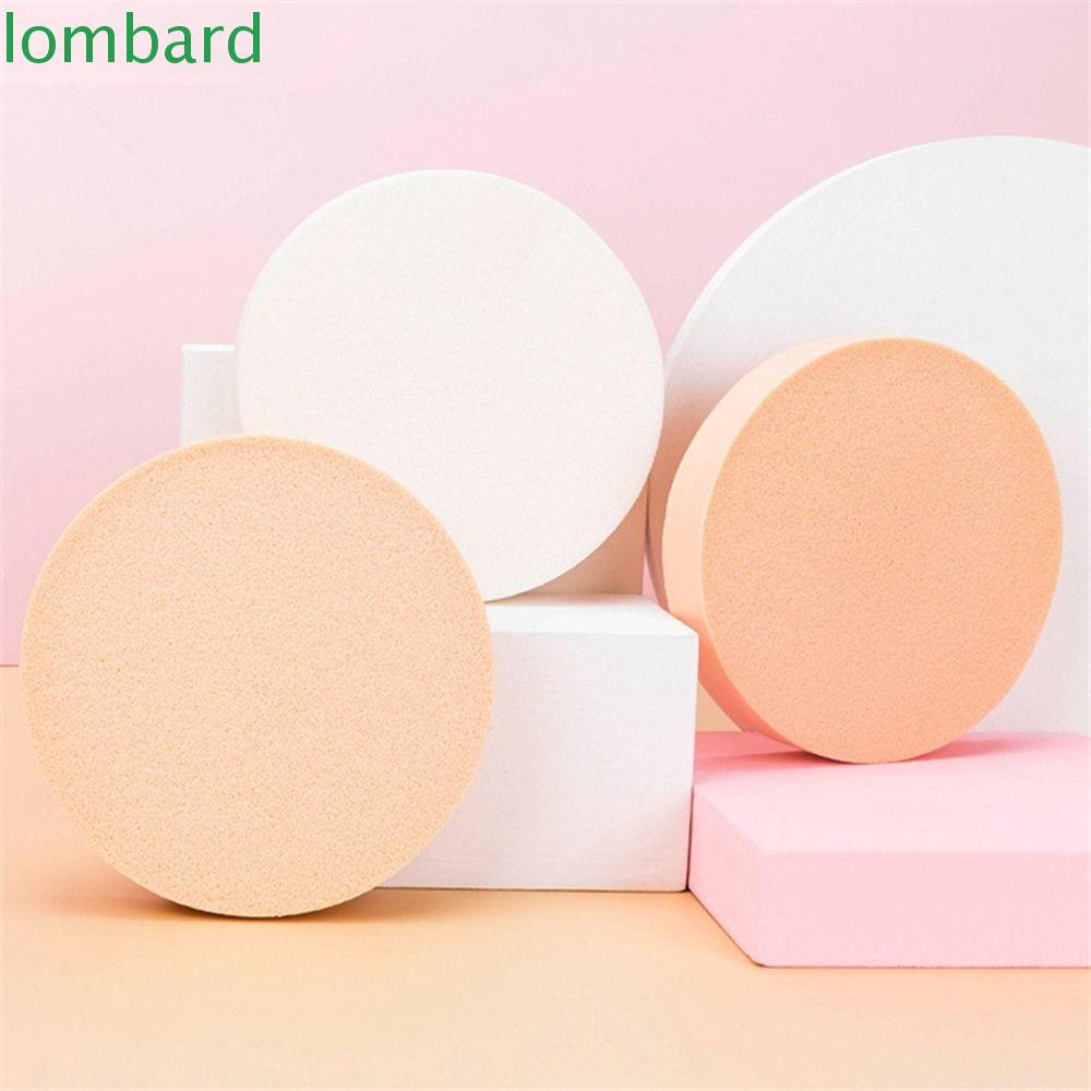 LOMBARD Set 10 Bông Trang Điểm Hình Tròn 90x15mm Có Thể Sử Dụng Dạng Ướt Và Khô